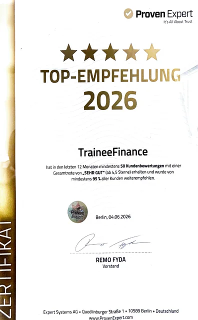 Top-Empfehlung 2026 – ProvenExpert · mind. 95 % Weiterempfehlung